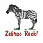 Customisable Zebra Lover Tees - Add Your Own Text embroidered shirts