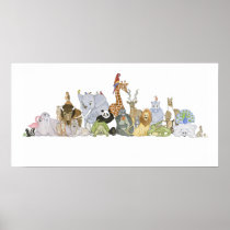 Customisable Zoo art poster