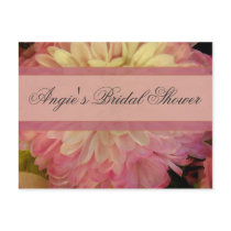 Customise bridal shower postcard invitation