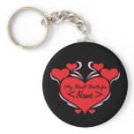 Customise Heart Beats for, <Name> keychains