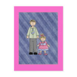 Customise It! Dad and Daughter postcards