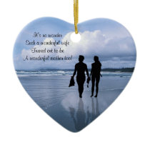 Customise It!  Husband & Wife Mothers Day Ornament ornaments