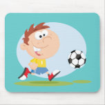 Customise It Soccer Boy T shirts and Gifts Mouse Mats