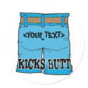 Customise Kicks Butt, <YOUR TEXT> stickers