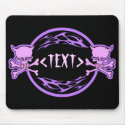 Customise Pastel Skulls and Flames , <TEXT> mousepads