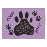 Customise Photo - CLASS of 2012 PAWS - Graduation Greeting Card