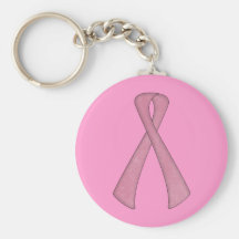 Customise  Pink Ribbon Products Keychain