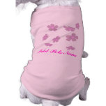 customise pretty flowers pet clothing