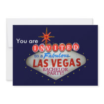 Customise the Las Vegas Welcome Sign Personalized Invitation