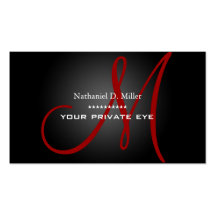 Customise this monogram business card
