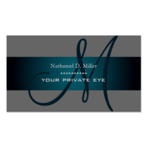 Customise this monogram business card