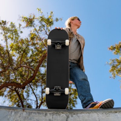 Customise your own black skateboard! by picoteofishingteam