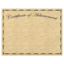 Customise Your Own Certificate of Achievement