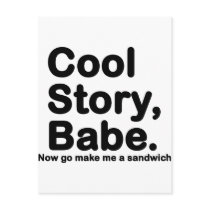 Customise Your Own: Cool Story Bro/Babe Postcard
