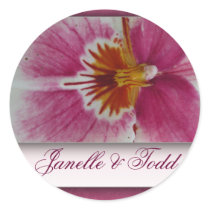 Customise your own floral round sticker