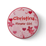 Customise your own flower girl button - template