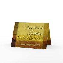 Customise your own Golden Anniversary Greeting Cards