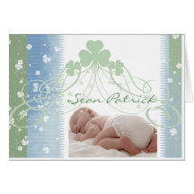 Customise your own Irish baby design Cards