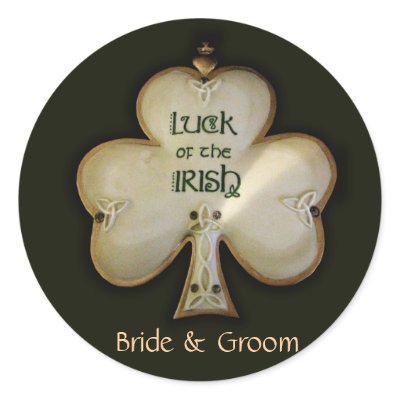 Customise your own Irish Wedding stickers by perfectpostage