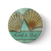 Customise your own seashell design pinback buttons