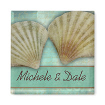 Customise your own seashell design refrigerator magnet