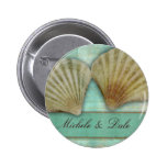 Customise your own seashell design pinback buttons