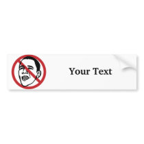 Customised Anti Obama Bumper Sticker