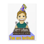 Customised birthday invitation card. postcards