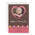 Customised*Cupcake Invitation Card