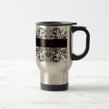 Customised Dark Elegance Coffee Mugs