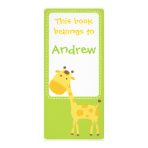 Customised*Giraffe Bookmarks Book Custom Rack Card