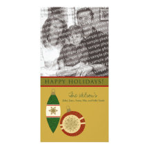 Customised Happy Holidays Ornament Design :: 05 Picture Card