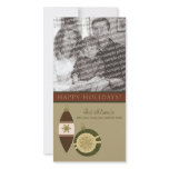 Customised Happy Holidays Ornament Design :: 06 photo cards