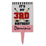 Customised Hockey 3rd Birthday Cake Topper