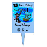 Customised Pirate First Birthday Cake Topper