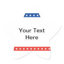 Customised Political Star Sticker