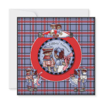 Customised Raggedy Ann and Andy Invitation
