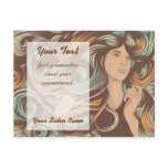 Customised Salon postcard template