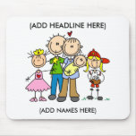 Customised Stick Family One Mousepad