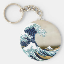 Customised The Great Wave off Kanagawa Gifts Key Chains