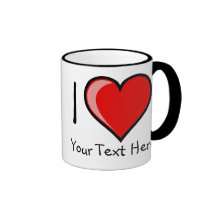 Customizabe I Heart Mug