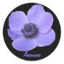 Customizable Blue Anemone Flower Sticker