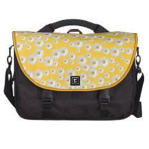 Customizable Daisies Laptop Commuter Bag