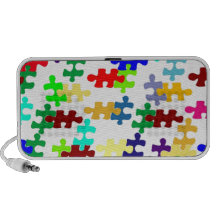 Customizable Jigsaw Design Travelling Speakers