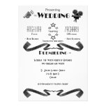 Customizable Modern Movie Buff Wedding Invitation