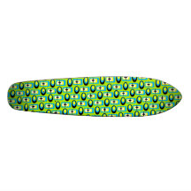 Customizable Retro Ovals Skate Board