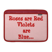 Customizable Roses are Red... MacBook Sleeves
