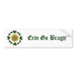 CUSTOMIZABLE!  Shamrocks - Gold Irish Celtic bumper stickers
