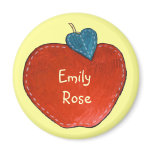 Customizable Text Apple Magnet