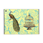 Customizable Vintage Peacock & Cage Swirl Cover For iPad Mini